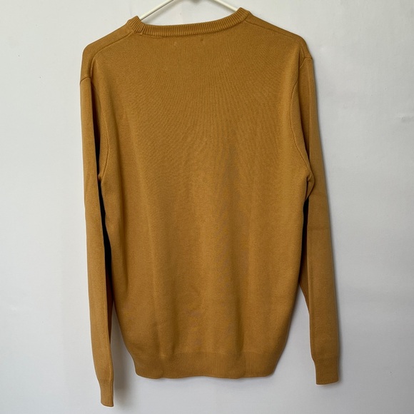 Zara Men's Join Life Camel Crewneck Sweater cotton size medium NWT - Picture 3 of 8
